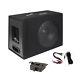 10 Car Audio Power Amp + Sub Woofer Active BASS BOX Loaded Powered Subwoofer