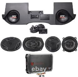 10 MTX Subs+Box+Front+Rear Speakers+Amp for 2002-13 Dodge Ram Quad/Crew Cab