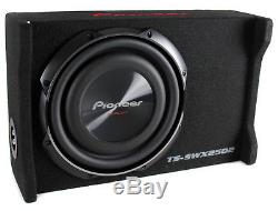 10 in Pioneer Car Subwoofer Shallow Mount Pre-loaded Enclosure 1200W Max Power