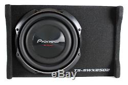 10 in Pioneer Car Subwoofer Shallow Mount Pre-loaded Enclosure 1200W Max Power