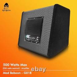 1000W Smart Powered Subwoofer Car, Includes Loaded Enclosure with 10 inch