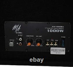 12 30cm 1000W Car Truck Loaded Boom Subwoofer Bass box Active Amplifier