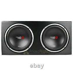 12 Dual Loaded Subwoofer Enclosure With Subs 1600W Max 2 Ohm Cerwin Vega XE12DV