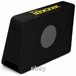 2 Kicker 44TCWC102 CompC 2-Ohm Loaded Shallow Subwoofer Box Enclosure