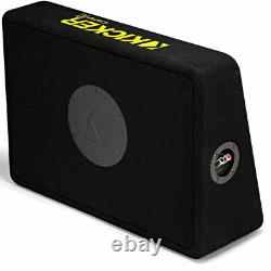 2 Kicker 44TCWC102 CompC 2-Ohm Loaded Shallow Subwoofer Box Enclosure