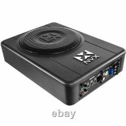 2 NVX QBUS8P 150W 8 Under Seat Amplified Loaded Ported Subwoofer Package