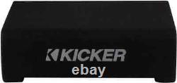 48CVTDF102 KICKER 10 CompVT Subwoofer Single Loaded Down Firing Enclosure 350W