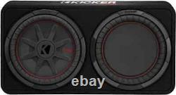 48TCWRT122 KICKER 12 CompRT Subwoofer Single Loaded Enclosure 500W RMS 2 Ohm