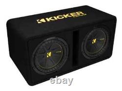 50DCWC102 KICKER 10 CompC Subwoofer Dual Loaded Enclosure Ported 500W RMS 2 Ohm