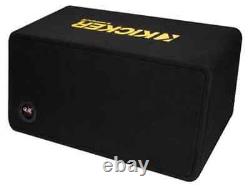 50DCWC102 KICKER 10 CompC Subwoofer Dual Loaded Enclosure Ported 500W RMS 2 Ohm