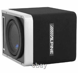 Alpine S-SB10V Pre-Loaded S-Series 10-inch Subwoofer Enclosure NEW FREE SHIPPING