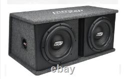 Audio Legion JAV2X10D4 Dual 10 1,200 Watt Loaded Car Subwoofer Enclosure Ported