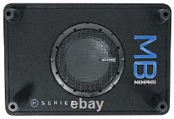 Audio MBE8SP 8 300w Powered Loaded Car Subwoofer in Sub Box Enclosure Bundle