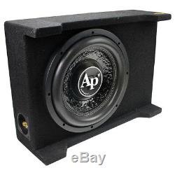 Audiopipe 12 Loaded Sealed Enclosure 800 Watts Shallow Mount 4 ohm APSBSP12BDF