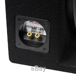 Audiopipe 12 Loaded Sealed Enclosure 800 Watts Shallow Mount 4 ohm APSBSP12BDF