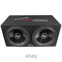 Audiopipe Apsb1299Pp Super Bass Combo Pack 600W Max Dual 12 Loaded Box Amp Kit