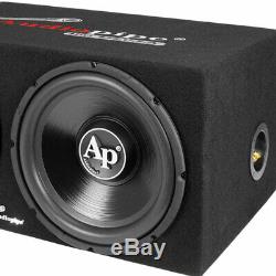 Audiopipe Loaded Dual 12 Subs Amp and Wire Kit Car Audio Package (2 Pack)