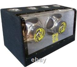 Audiotek AT-512FB Dual 12 2000W Power Band Pass Vented Sealed Premium Sub Box