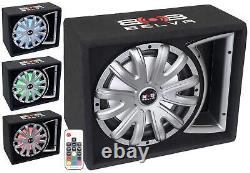 BLB112LED Single 12-inch 750W Loaded Ported Car Subwoofer with Multi-Color LE