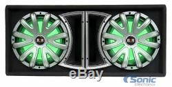Belva BLB212LED Dual 12 1500W Loaded Ported Sub with Multi-Color LED and Remote