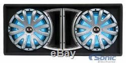 Belva BLB212LED Dual 12 1500W Loaded Ported Sub with Multi-Color LED and Remote