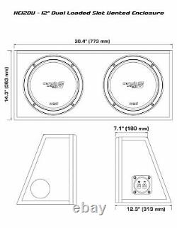 Cerwin-Vega 12 3200W Subwoofer With box Enclosure + 5000 WATTS Amplifier + Kit