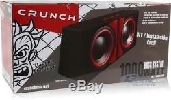 Crunch CR-212A 1000 Watts Dual 12 Active Loaded Car Audio Subwoofer Enclosures