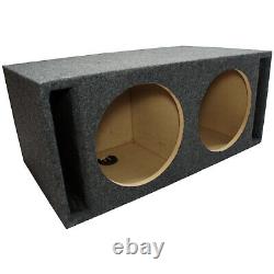 Custom Dual 12 Inch Vented Loaded Kicker C12 Comp Subwoofer Box 10C12-4 Package