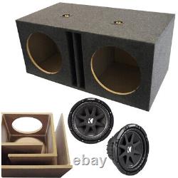 Custom Dual 15 Vented Loaded Kicker Pack With C15 Comp Subwoofer Box 2X15Vmbass
