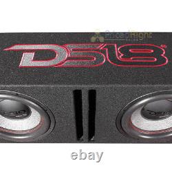 DS18 Bass Package GEN-X124D Loaded Ported Box 2+2 Ohm 1800 Watts Max GEN-X212LD