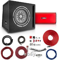 DS18 LSE-110A 10 Car Subwoofer Bass Package Loaded Enclosures Universal Audio