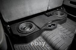 Dual 12 Loaded Sealed Subwoofer Enclosure Compatible with 2002-2018 Dodge Ra