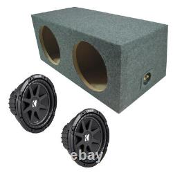 Dual 15 Loaded Kicker Package C15 Hi Quality Subwoofer Box With 2 Ohms 10C15-4