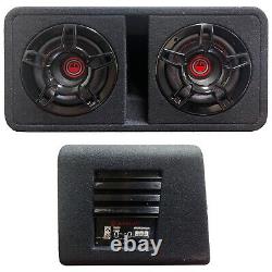 Gravity Dual 8 1200W Active Powered Car Sub Enclosure Ported Subwoofer with 4KIT