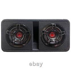 Gravity Dual 8 1200W Active Powered Car Sub Enclosure Ported Subwoofer with 4KIT