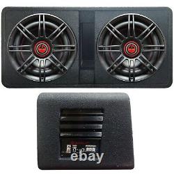 Gravity G12BD2 Dual 12 1600W Active Powered Car Sub Enclosure Ported Subwoofer