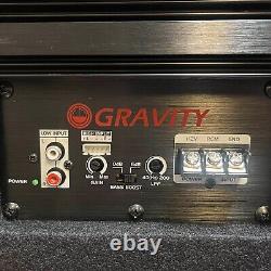 Gravity G8BD2 Dual 8 1200W Active Powered Car Sub Enclosure Ported Subwoofer