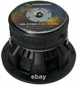 Harmony Audio HA-C104 Competition Loaded 10 Sub 2000W Slot Ported Sub Box