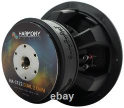 Harmony Audio HA-C122 Competition Loaded 12 Sub 2200W Slot Vented Sub Box