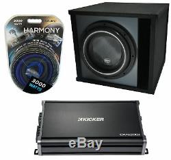 Harmony Audio HA-ML151 Loaded 15 Sub 3200W Ported SPL Sub Box & CXA1200.1 Amp
