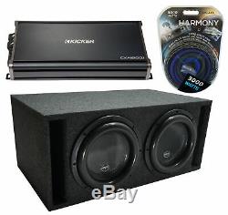 Harmony Audio HA-ML152 Loaded Dual 15 Sub 6400W Vented SPL Sub Box & CXA1800.1