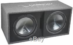 Harmony Audio HA-RD12 Car Rhythm Loaded Dual 12 Vented 1200W Sub Box Enclosure