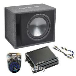 Harmony Audio Single 12 Loaded Sub Box Vented Enclosure & CXA800.1 Amp Package