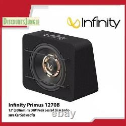 Infinity PRIMUS 1270B 12 Single/Dual 4 Ohm Car Loaded Subwoofer Enclosure