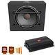 JBL STAGE1200S 1-12 Loaded Subwoofer Enclosure with JBL STAGE A3001 300 Watt