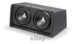 JL Audio CP212-W0v3 Dual 12 12W0v3-4 BassWedge Loaded Ported Enclosure with Gra