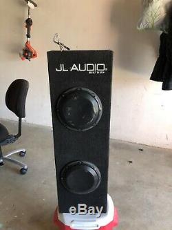 Jl Audio Acp208lg-w3v3 8 Loaded Subwoofers Speakers & Enclosure Box & Amplifier