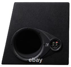 KICKER 43DC122 Comp Dual 12 Subwoofers In Vented Sub Box Enclosure, 2-Ohm