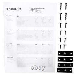 KICKER 43DC122 Comp Dual 12 Subwoofers In Vented Sub Box Enclosure, 2-Ohm