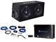 KICKER 43DC122 Comp Dual 12 Subwoofers+Vented Box+Mono Amplifier+Amp Wire Kit